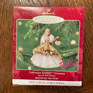 Hallmark keepsake ornament - celebration Barbie ornament special 2000 edition